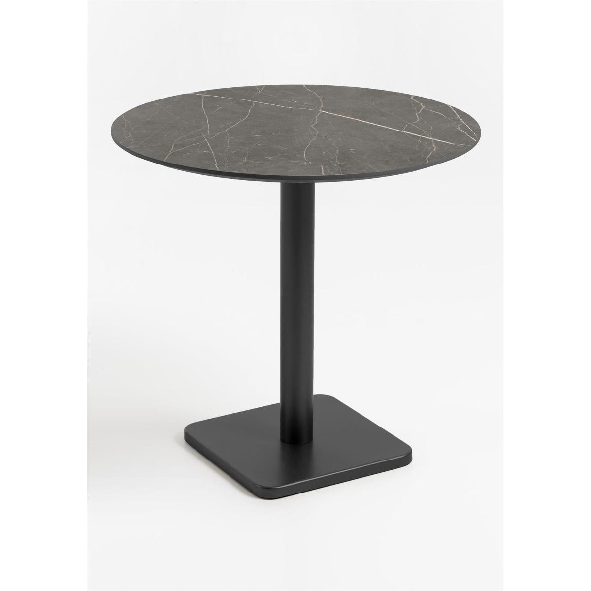 Table bistro ronde 80cm BREST Coco Maison noir/onyx