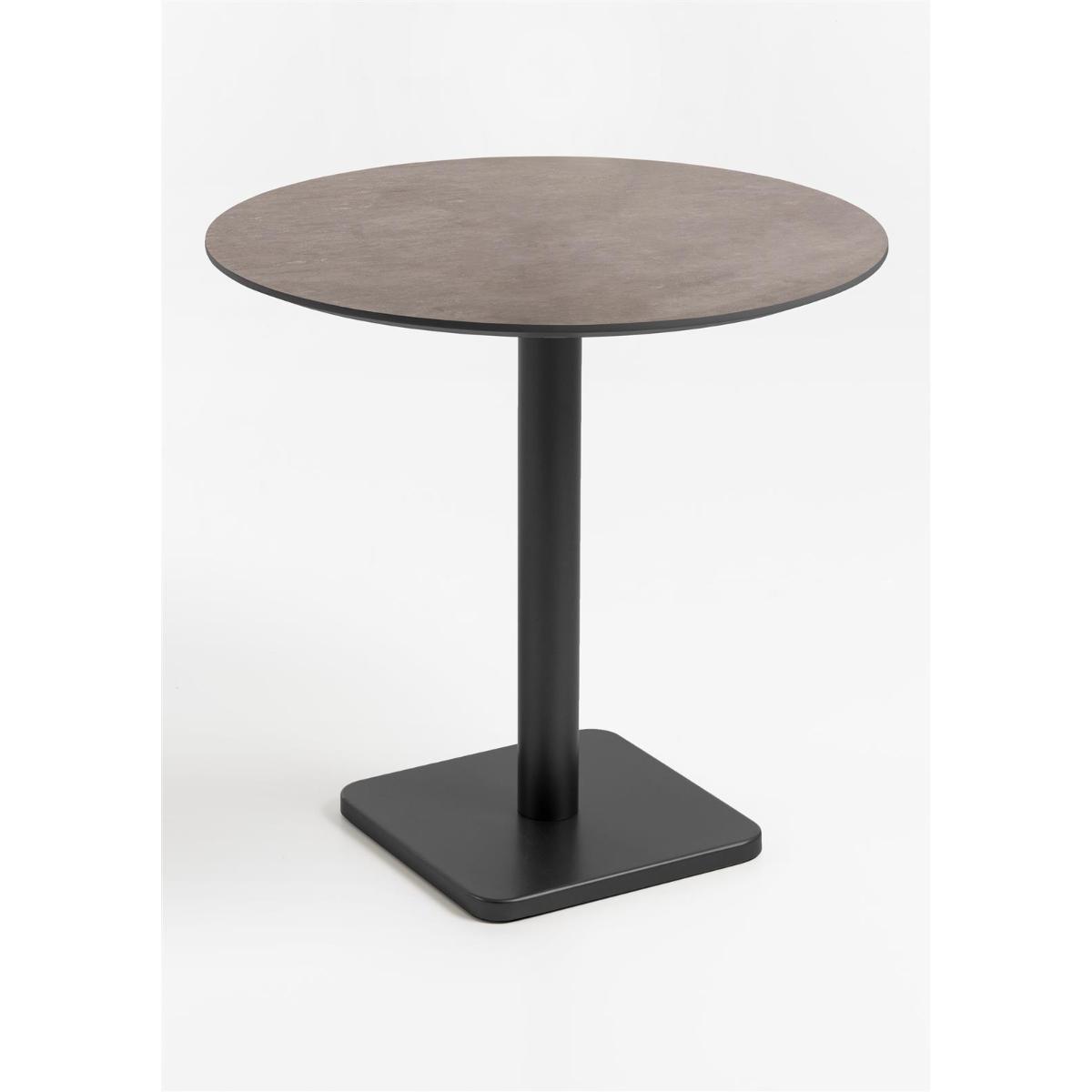 Table bistro ronde 80cm BREST Coco Maison noir/rouille