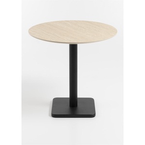 Table bistro ronde 80cm BREST Coco Maison noir/travertine