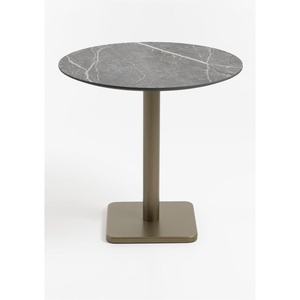 Table bistro ronde 80cm BREST Coco Maison or/gris clair