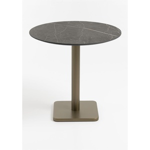 Table bistro ronde 80cm BREST Coco Maison or/onyx