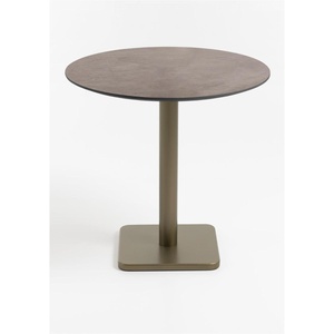 Table bistro ronde 80cm BREST Coco Maison or/rouille
