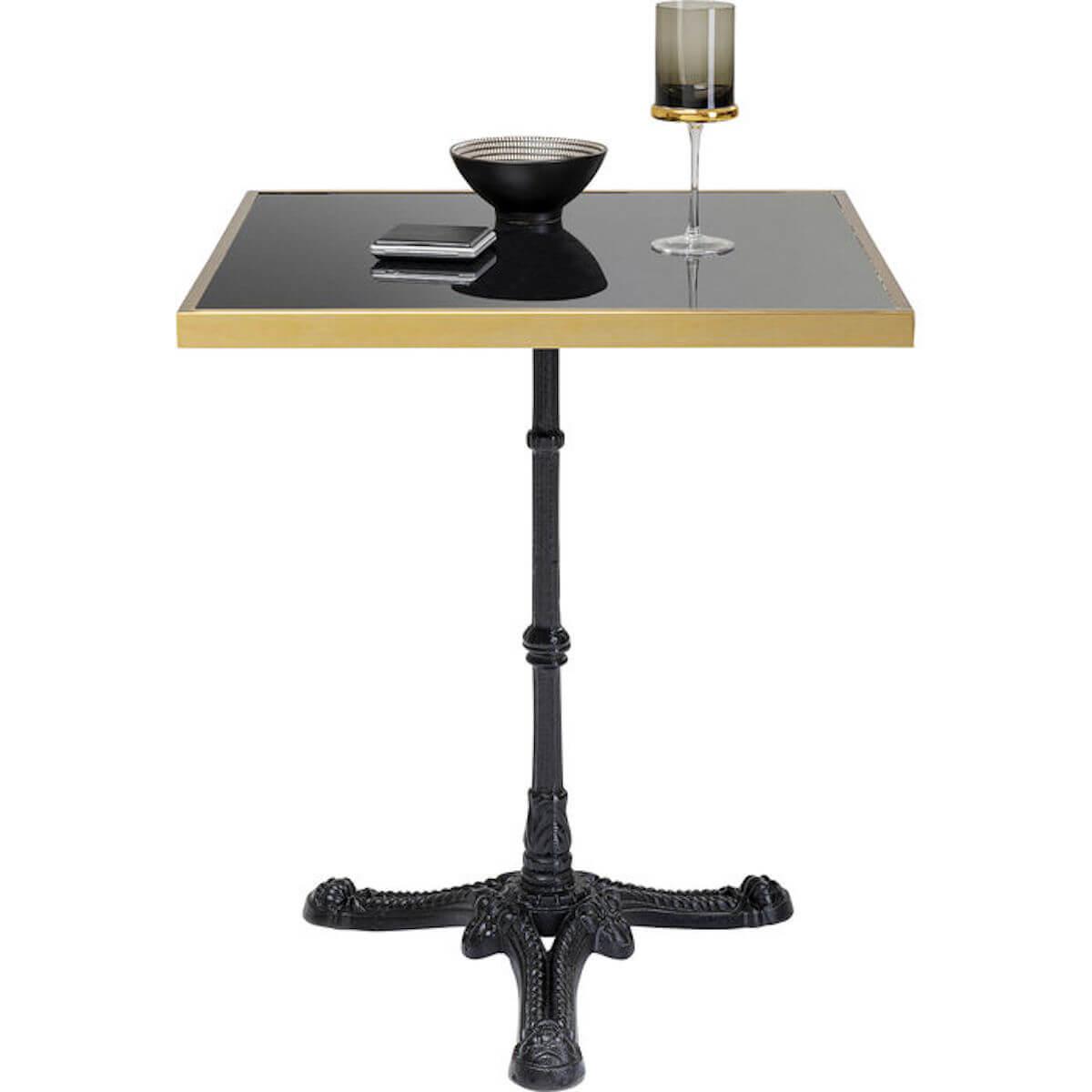 Table bistrot 60cm KAFFEEHAUS Kare Design noir
