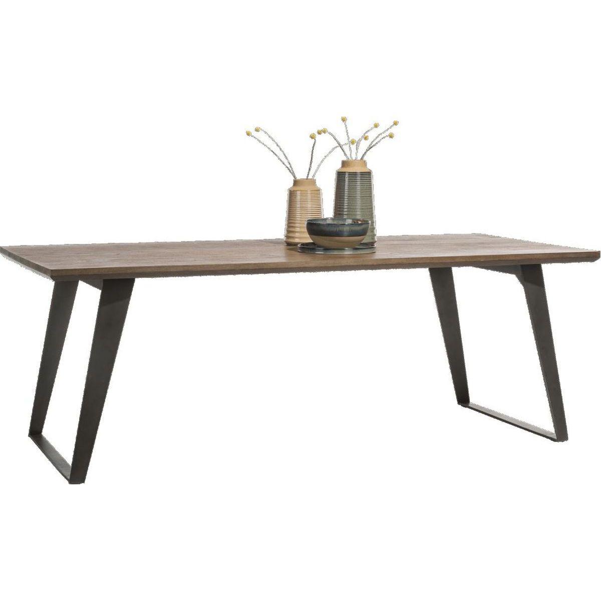 Table BOX Henders & Hazel 100x220cm Tramwood Walnut