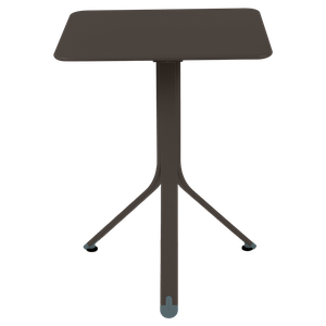 Table carre 57cm REST'O Fermob brun tonka             