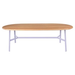 Table chêne ovale 220x95cm SO'O Fermob Indoor guimauve