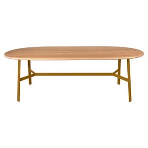 Table chêne ovale 220x95cm SO'O Fermob Indoor pain d'épices