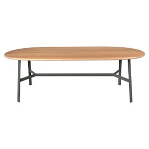 Table chêne ovale 220x95cm SO'O Fermob Indoor romarin