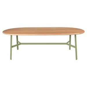 Table chêne ovale 220x95cm SO'O Fermob Indoor tilleul
