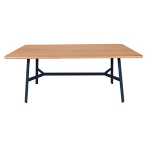 Table chêne SO'O Fermob Indoor 180x90cm bleu abysse