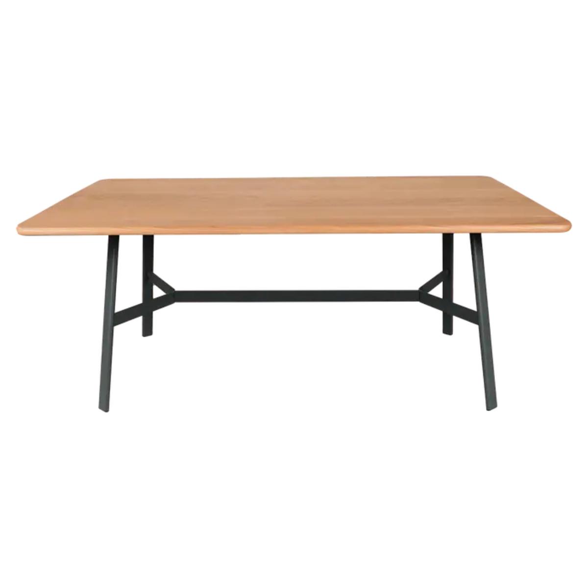 Table chêne SO'O Fermob Indoor 180X90cm carbone