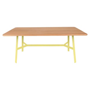 Table chêne SO'O Fermob Indoor 180X90cm citron givré