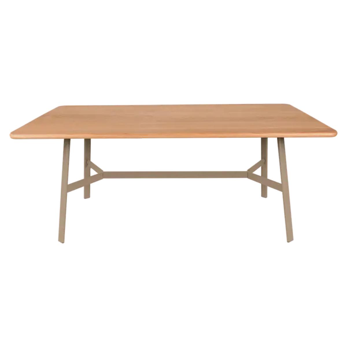 Table chêne SO'O Fermob Indoor 180x90cm muscade