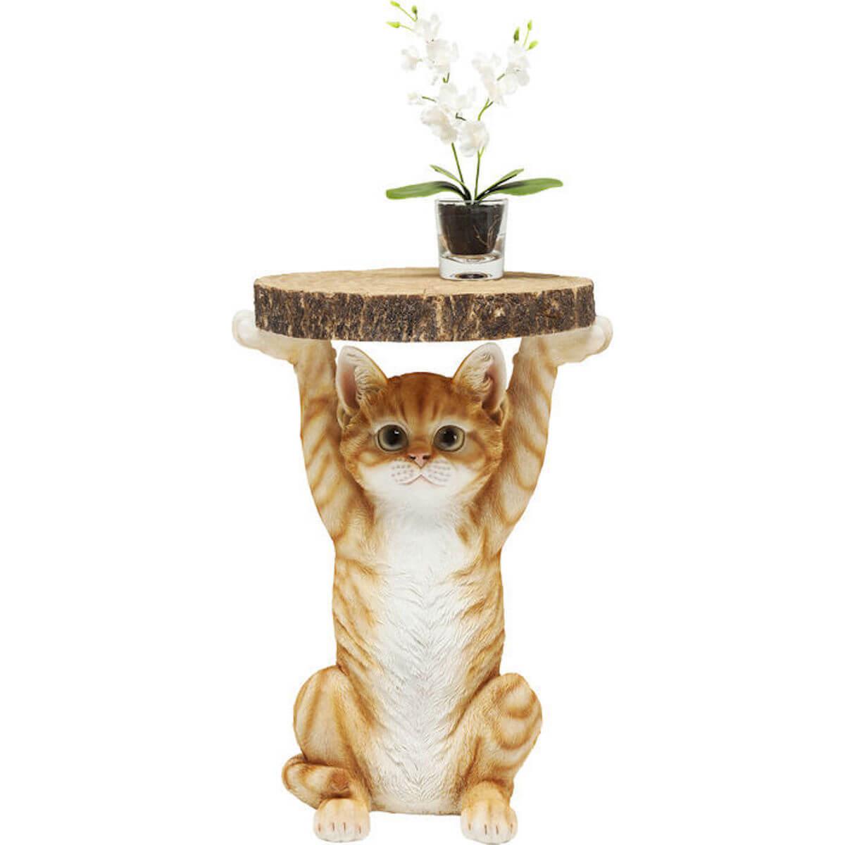 Table d'appoint 33cm ANIMAL MS. CAT Kare Design
