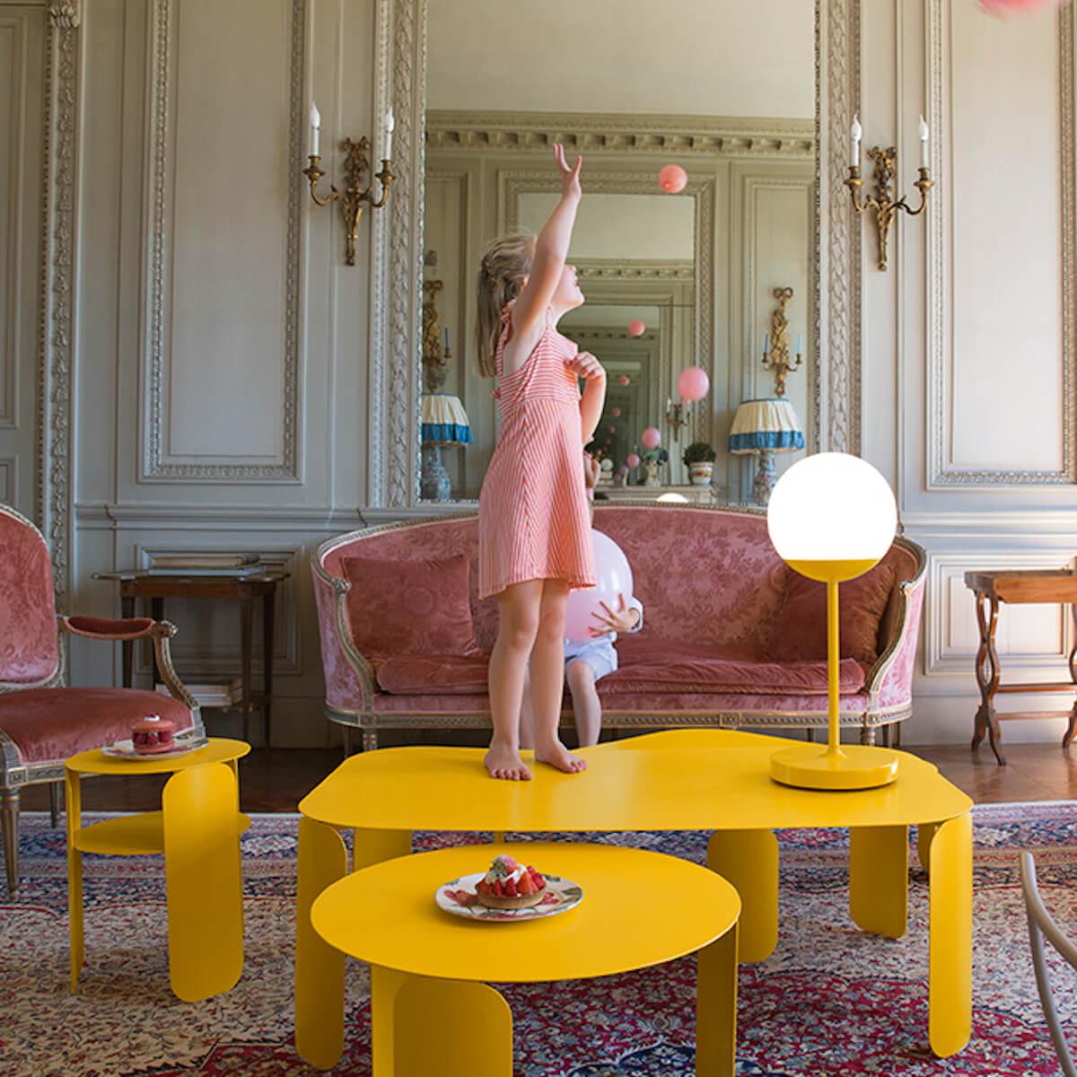 Table d’appoint 35cm BEBOP Fermob bleu abysse