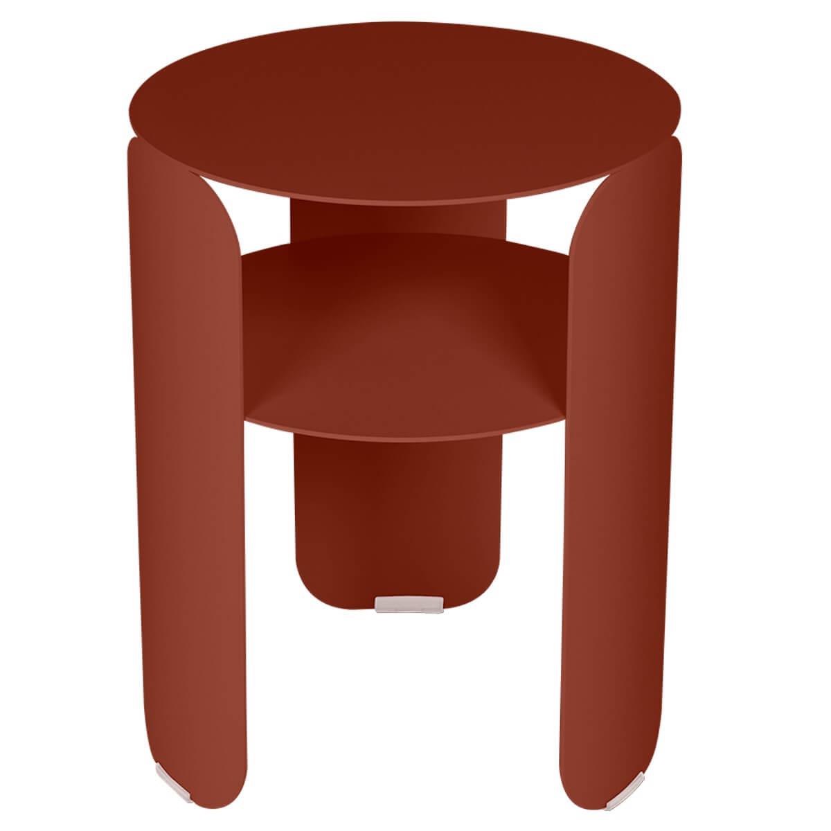 Table d’appoint 35cm BEBOP Fermob rouge ocre