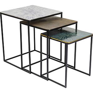 Table d'appoint 3pc RAY Kare Design carré