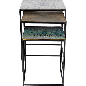 Table d'appoint 3pc RAY Kare Design carré
