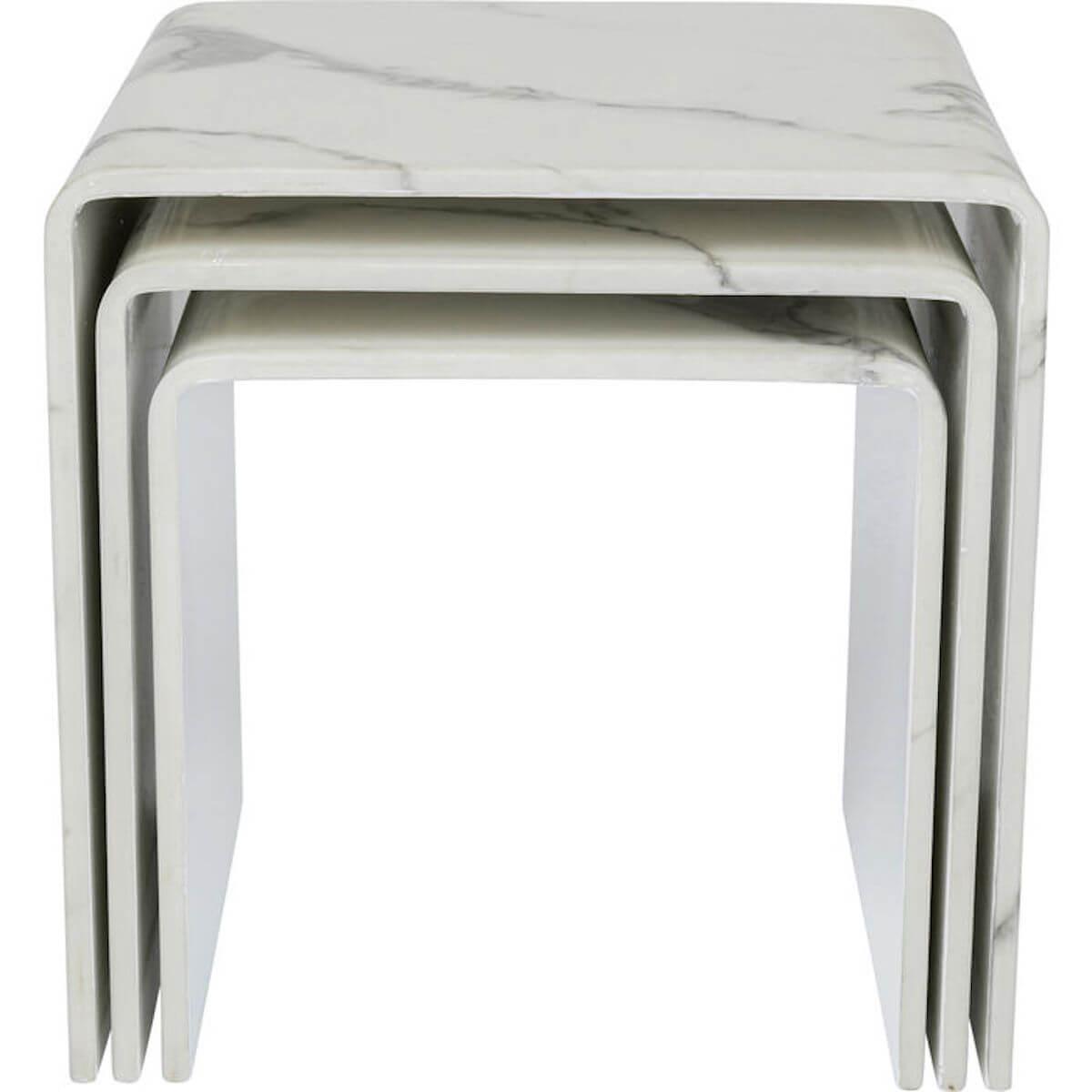 Table d'appoint 3pcs MOONRAKER Kare Design