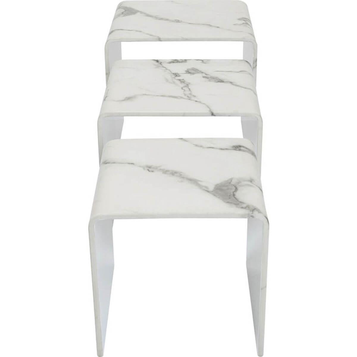 Table d'appoint 3pcs MOONRAKER Kare Design