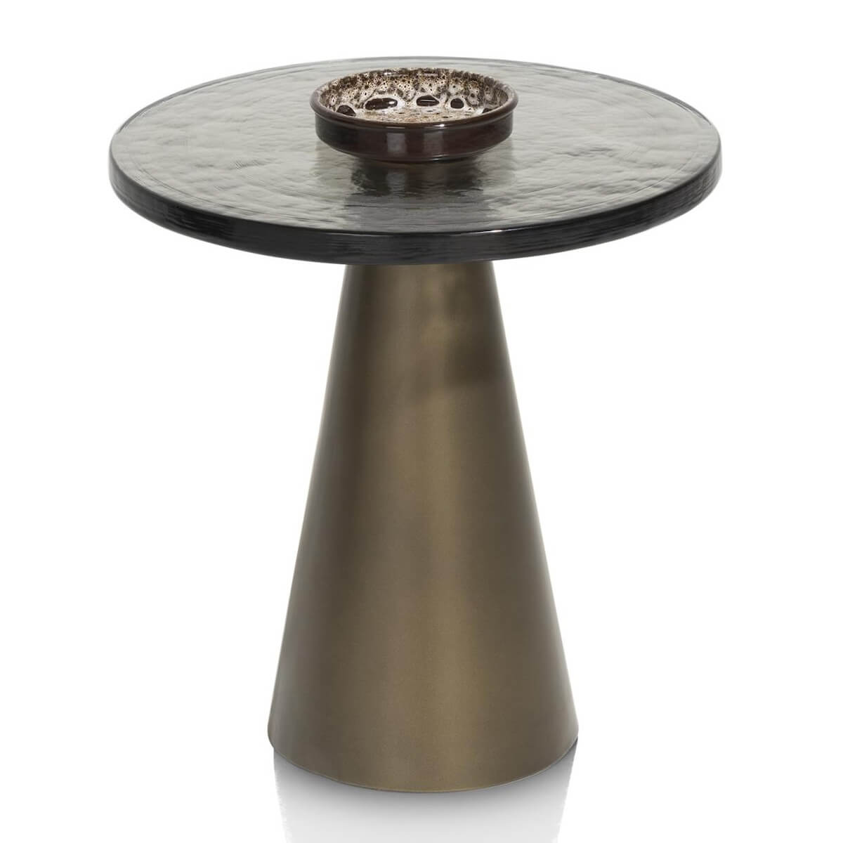 Table d'appoint 41x41x43cm ELOY Henders & Hazel verre