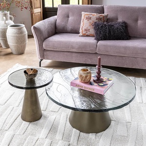 Table d'appoint 41x41x43cm ELOY Henders & Hazel verre