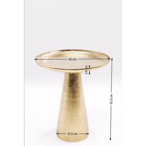 Table d'appoint 45cm PLATEAU UNO Kare Design laiton