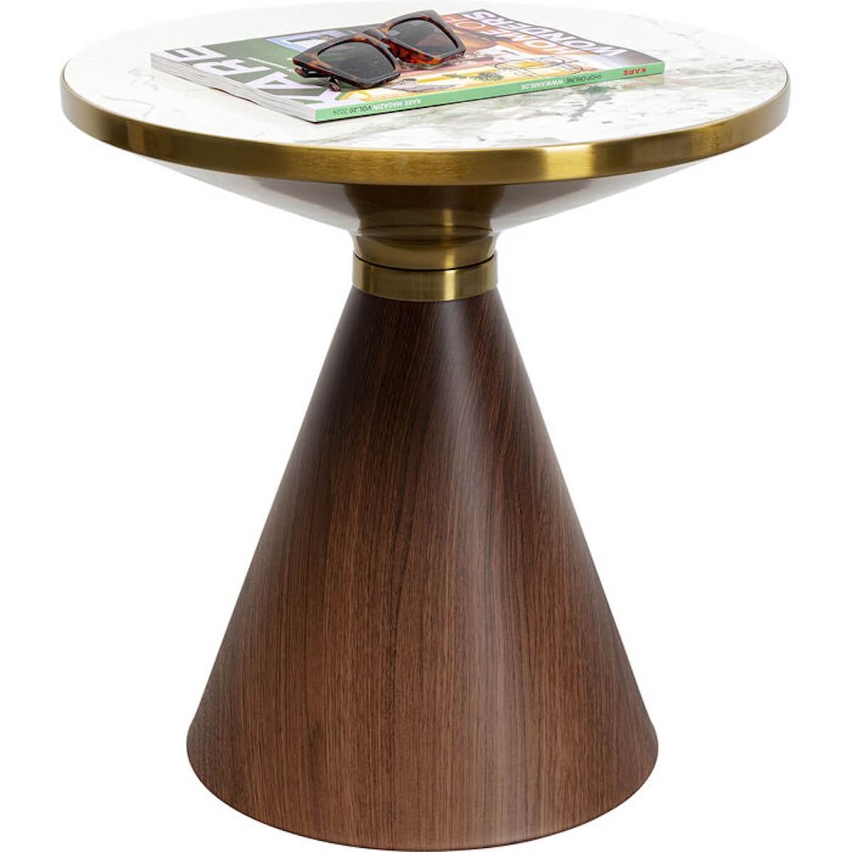Table d'appoint 50cm CONO céramique Kare Design