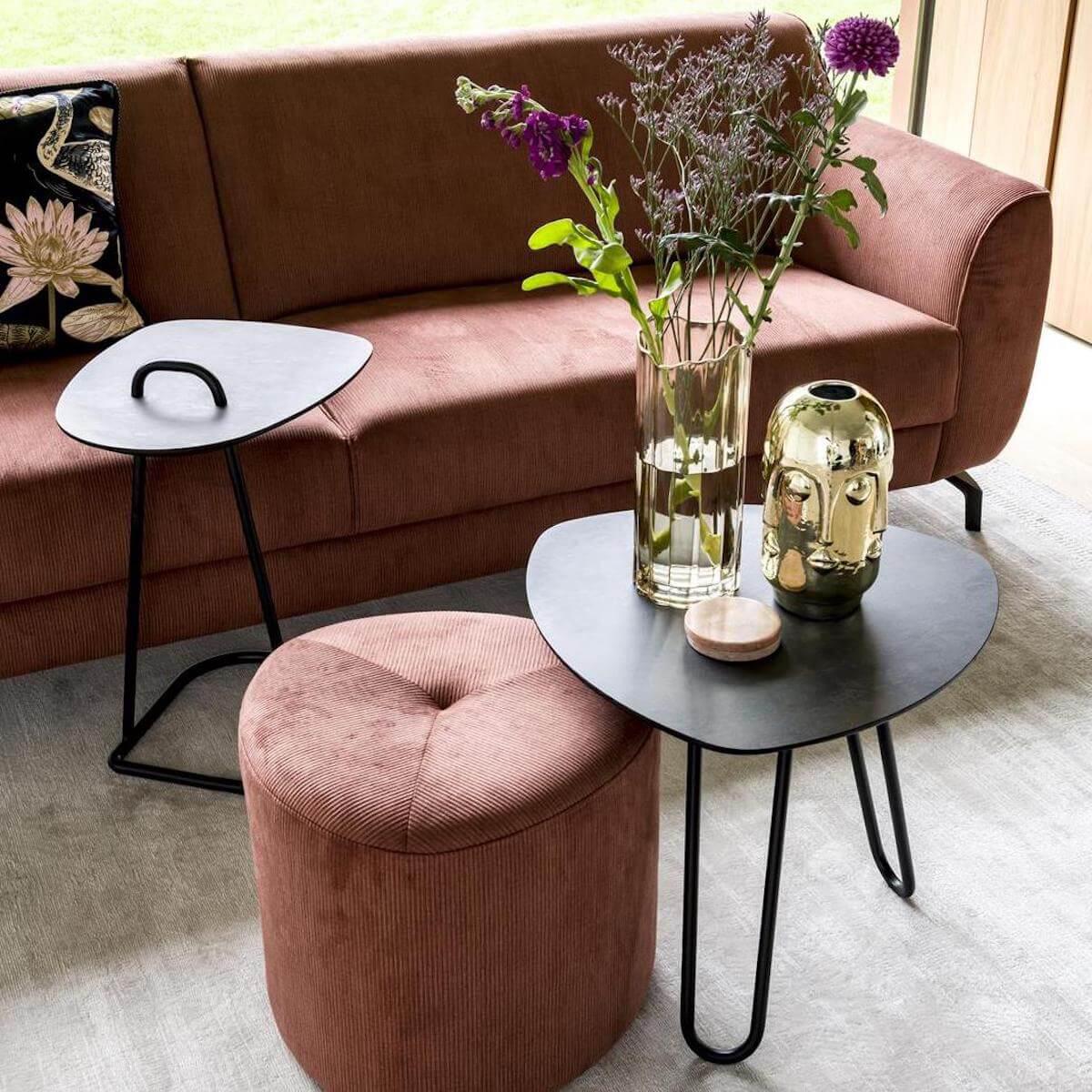 Table d'appoint 52x53cm MASURA Xooon anthracite
