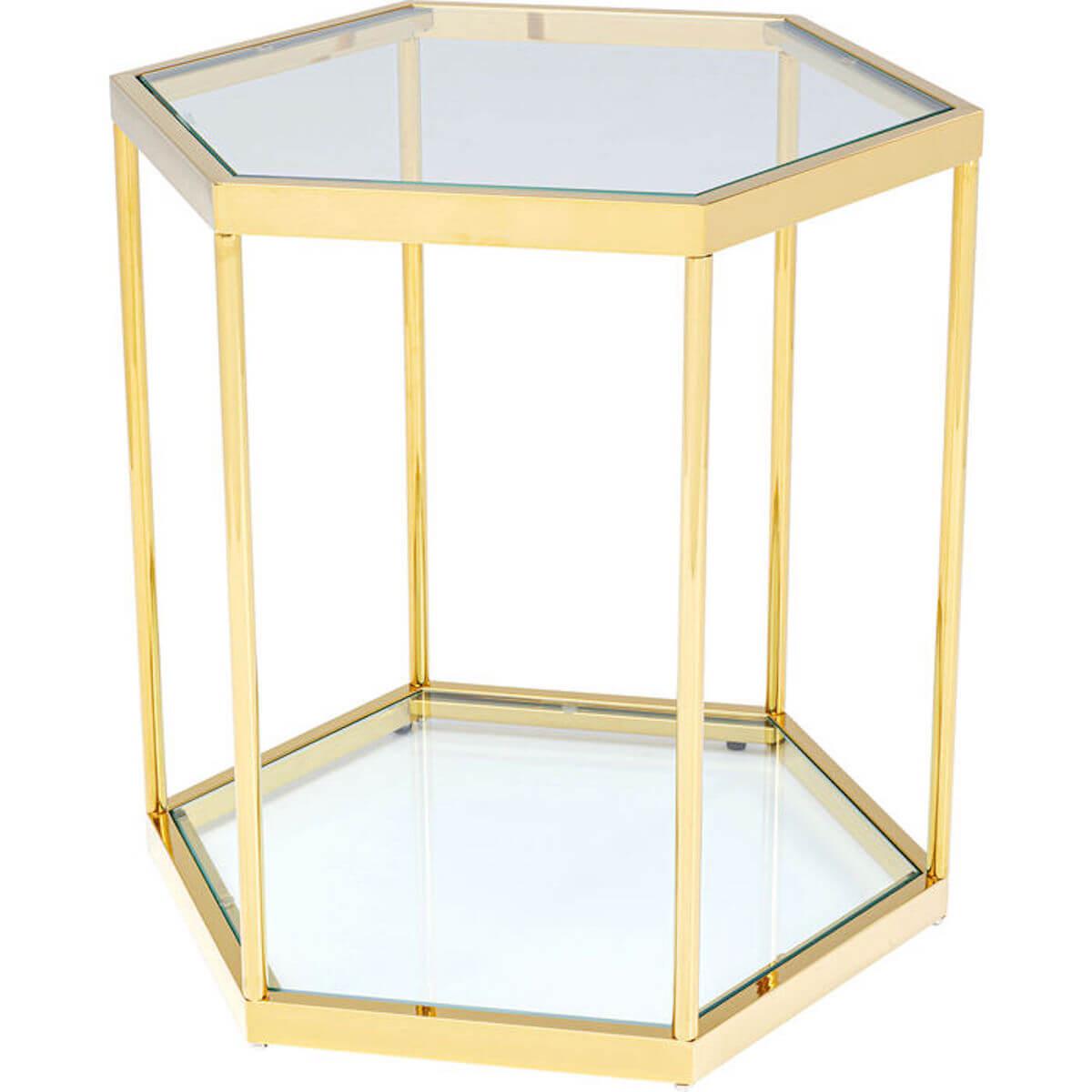 Table d'appoint 55cm COMB Kare Design doré