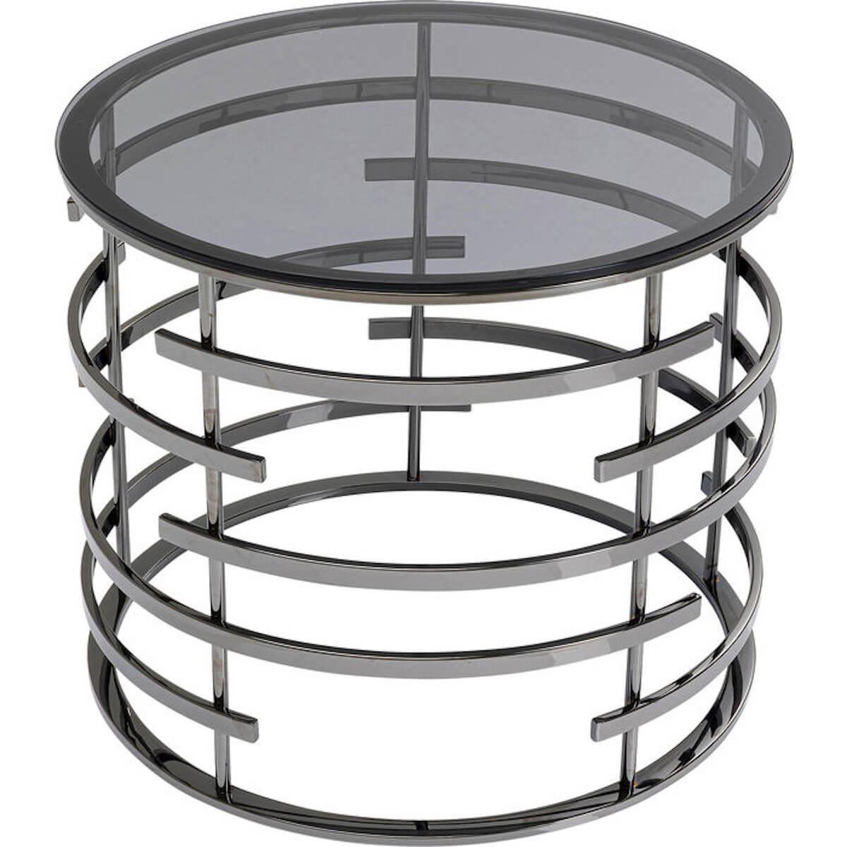 Table d'appoint 60cm SATURN Kare Design noir