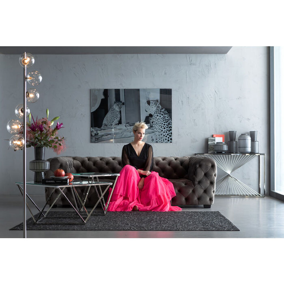 Table d'appoint Cristallo 50x50cm Kare Design