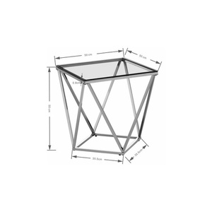 Table d'appoint Cristallo 50x50cm Kare Design