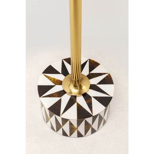 Table d'appoint DOMERO STAR Kare Design noir/blanc 25cm