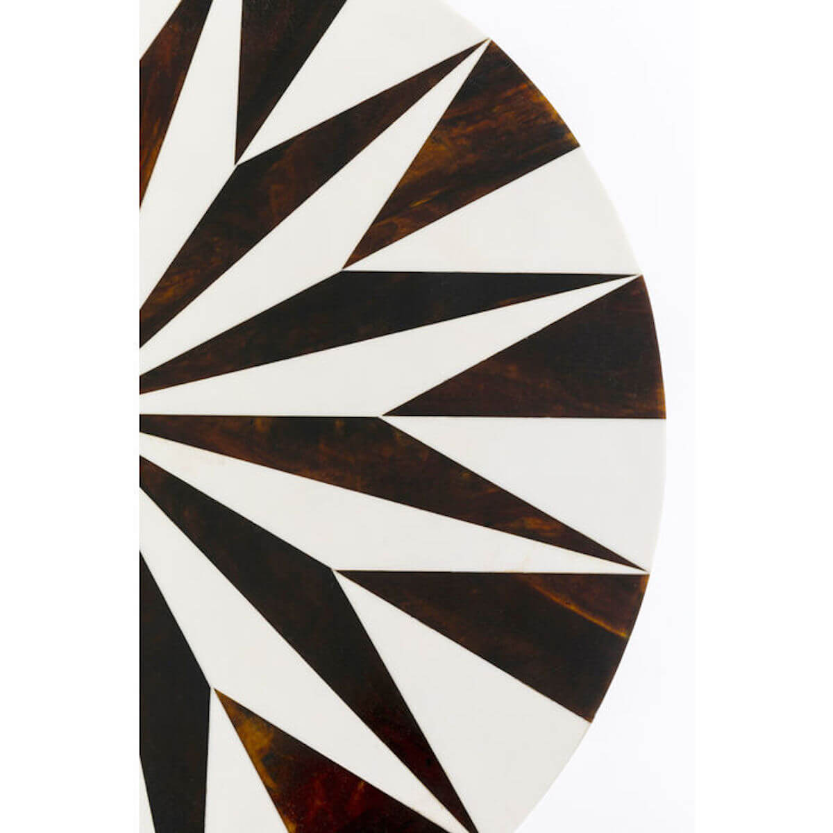 Table d'appoint DOMERO STAR Kare Design noir/blanc 40cm