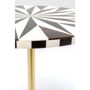 Table d'appoint DOMERO STAR Kare Design noir/blanc 40cm