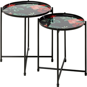 Table d'appoint FLOWERS GARDEN rond Kare Design (2/set)
