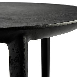Table d'appoint ronde 43cm BOK Ethnicraft chêne noir