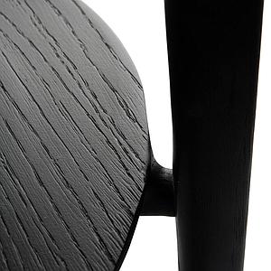 Table d'appoint ronde 43cm BOK Ethnicraft chêne noir