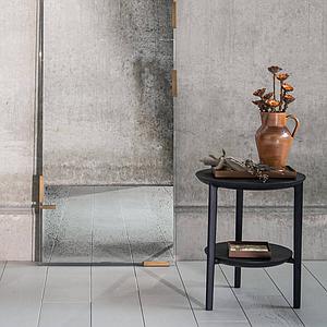 Table d'appoint ronde 43cm BOK Ethnicraft chêne noir