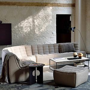 Table d'appoint ronde 50cm COVE Ethnicraft teck noir