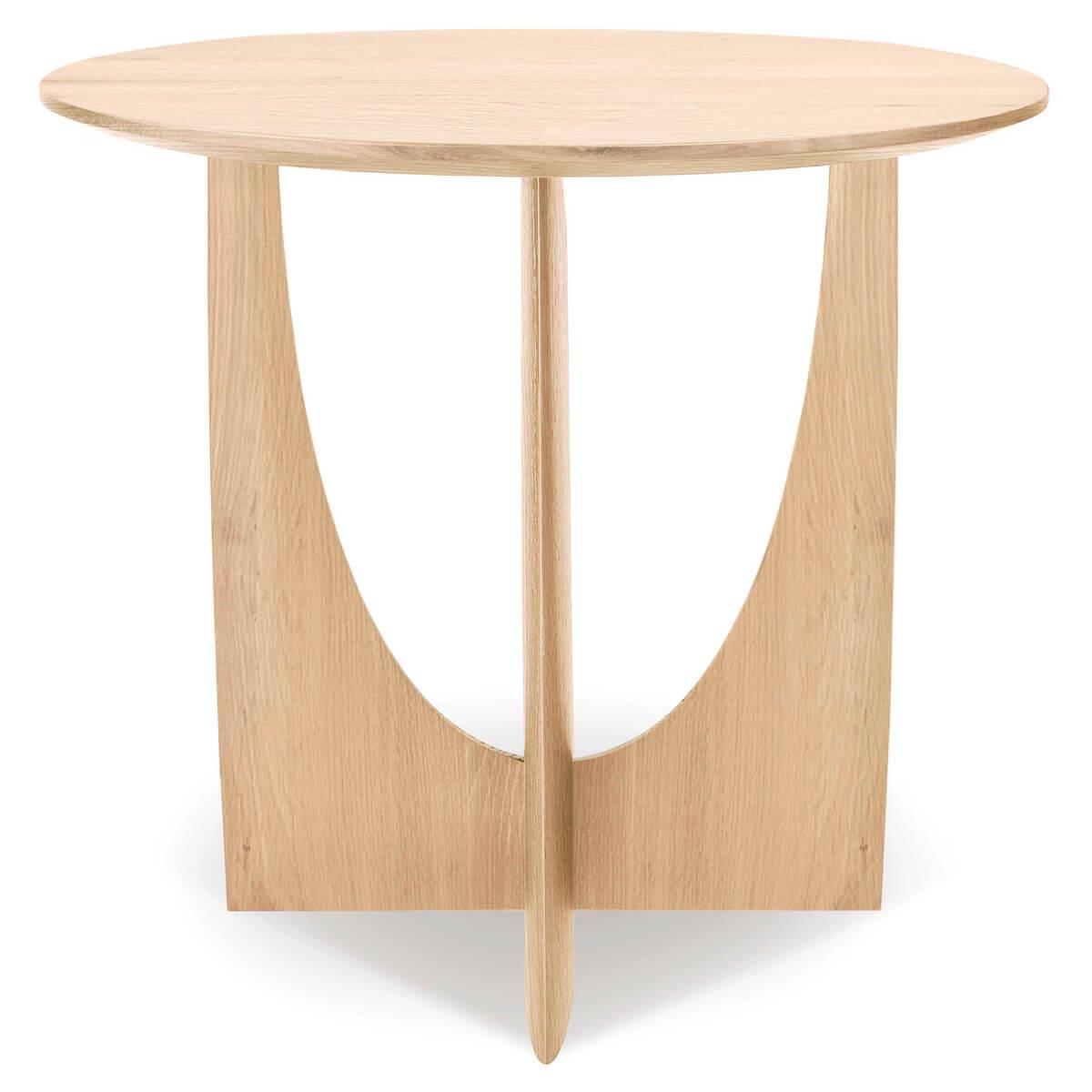 Table d'appoint ronde 51cm GEOMETRIC Ethnicraft chêne