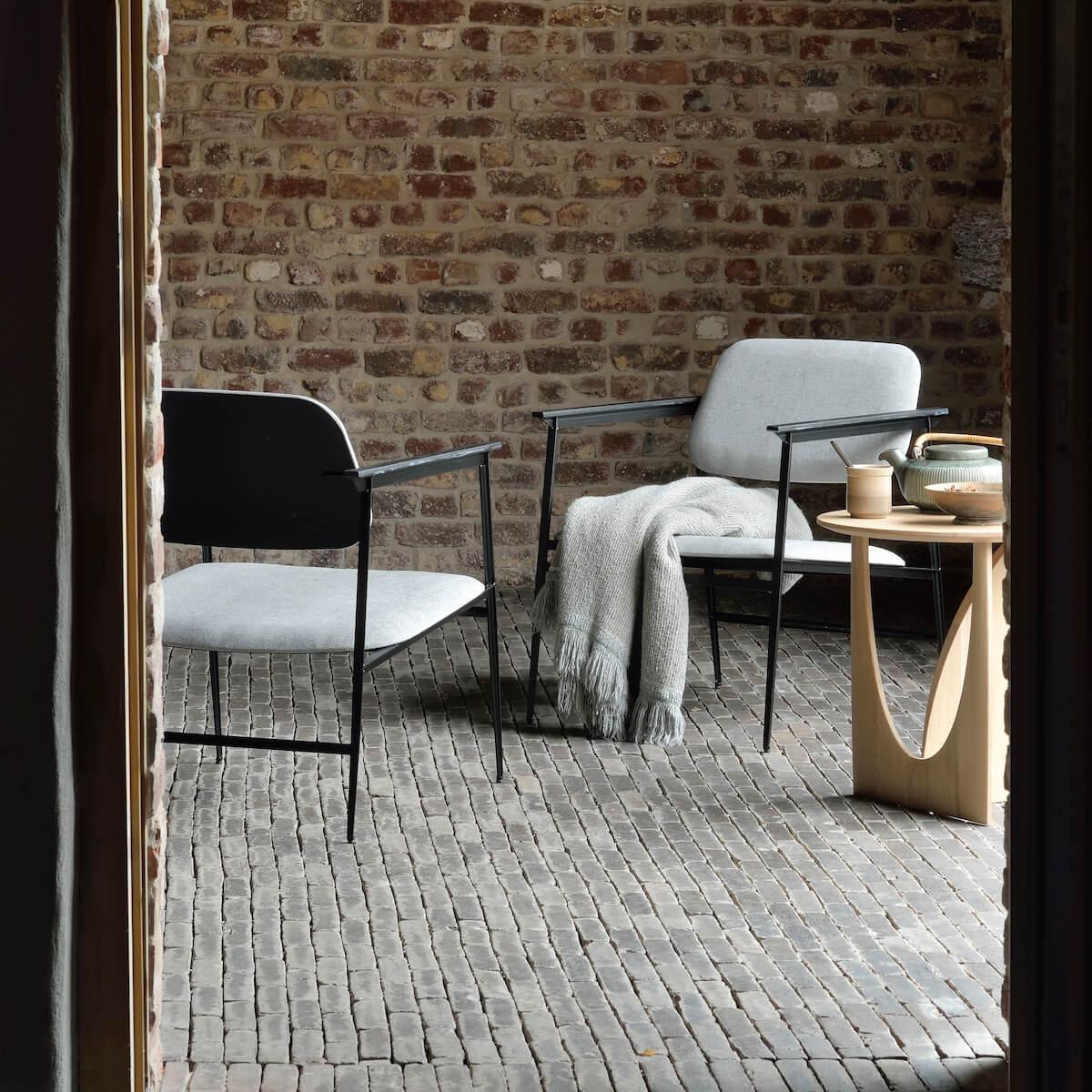 Table d'appoint ronde 51cm GEOMETRIC Ethnicraft chêne