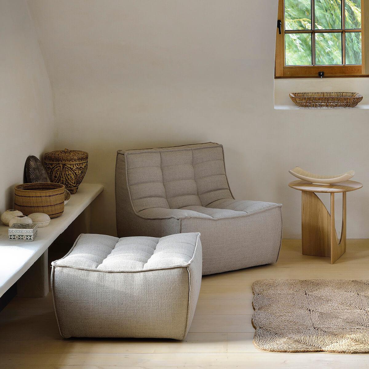 Table d'appoint ronde 51cm GEOMETRIC Ethnicraft chêne