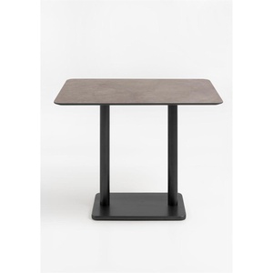 Table de bar 120x75cm BREST Coco Maison noir/rouille