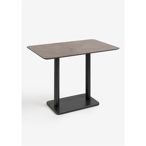 Table de bar 120x75cm BREST Coco Maison noir/rouille