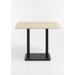 Table de bar 120x75cm BREST Coco Maison noir/travertine