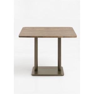 Table de bar 120x75cm BREST Coco Maison or/chêne foncé