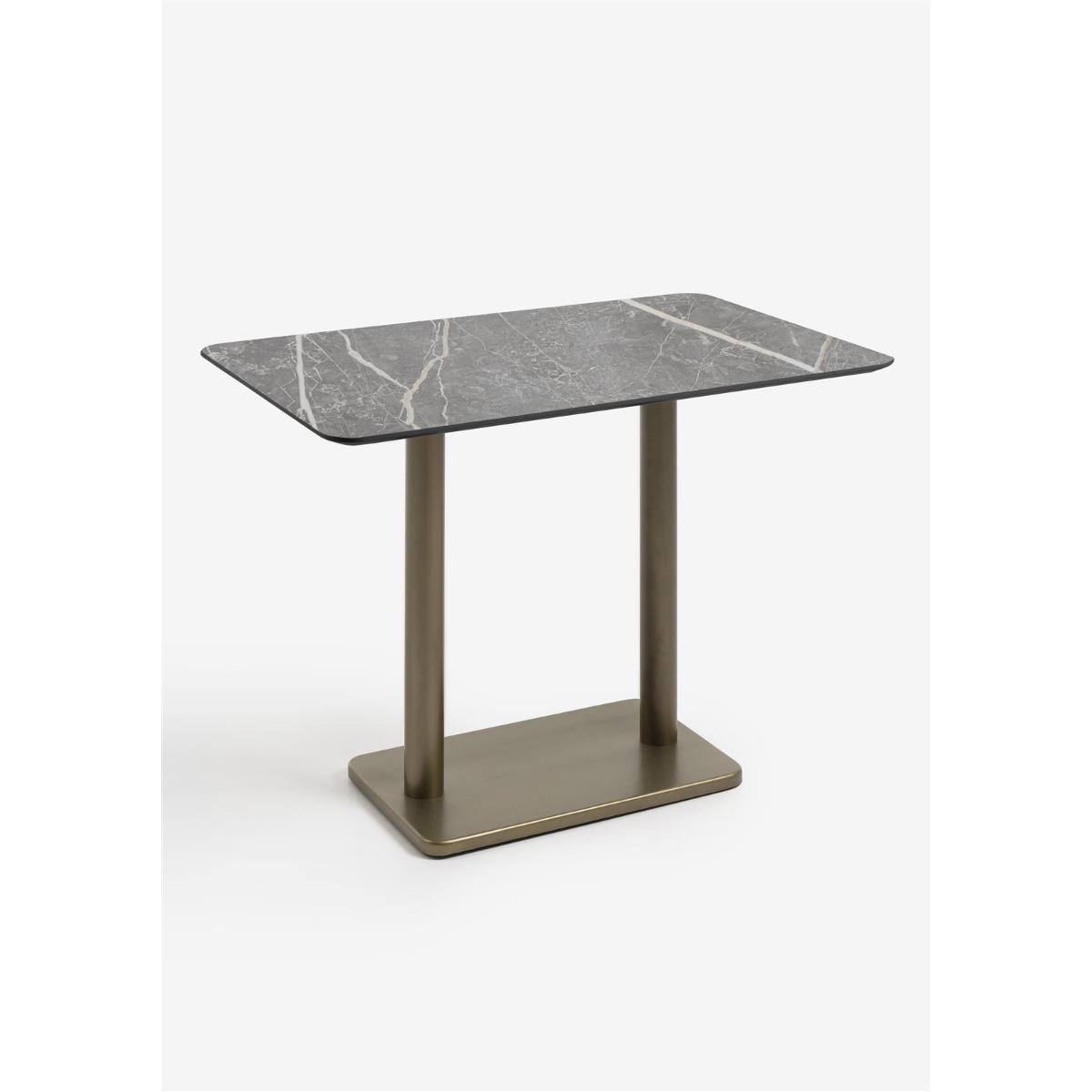 Table de bar 120x75cm BREST Coco Maison or/gris clair