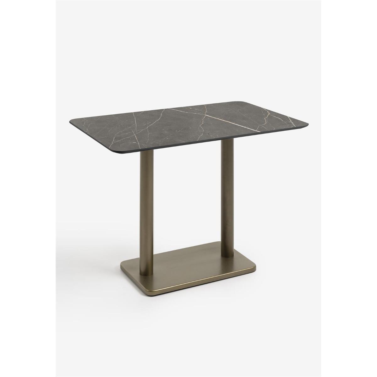 Table de bar 120x75cm BREST Coco Maison or/onyx